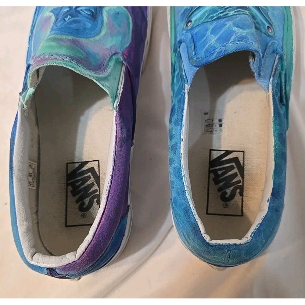 Vans Custom Painted The Legend Of Zelda Characters Zora And Fi Shoes Unisex - Picture 13 of 16
